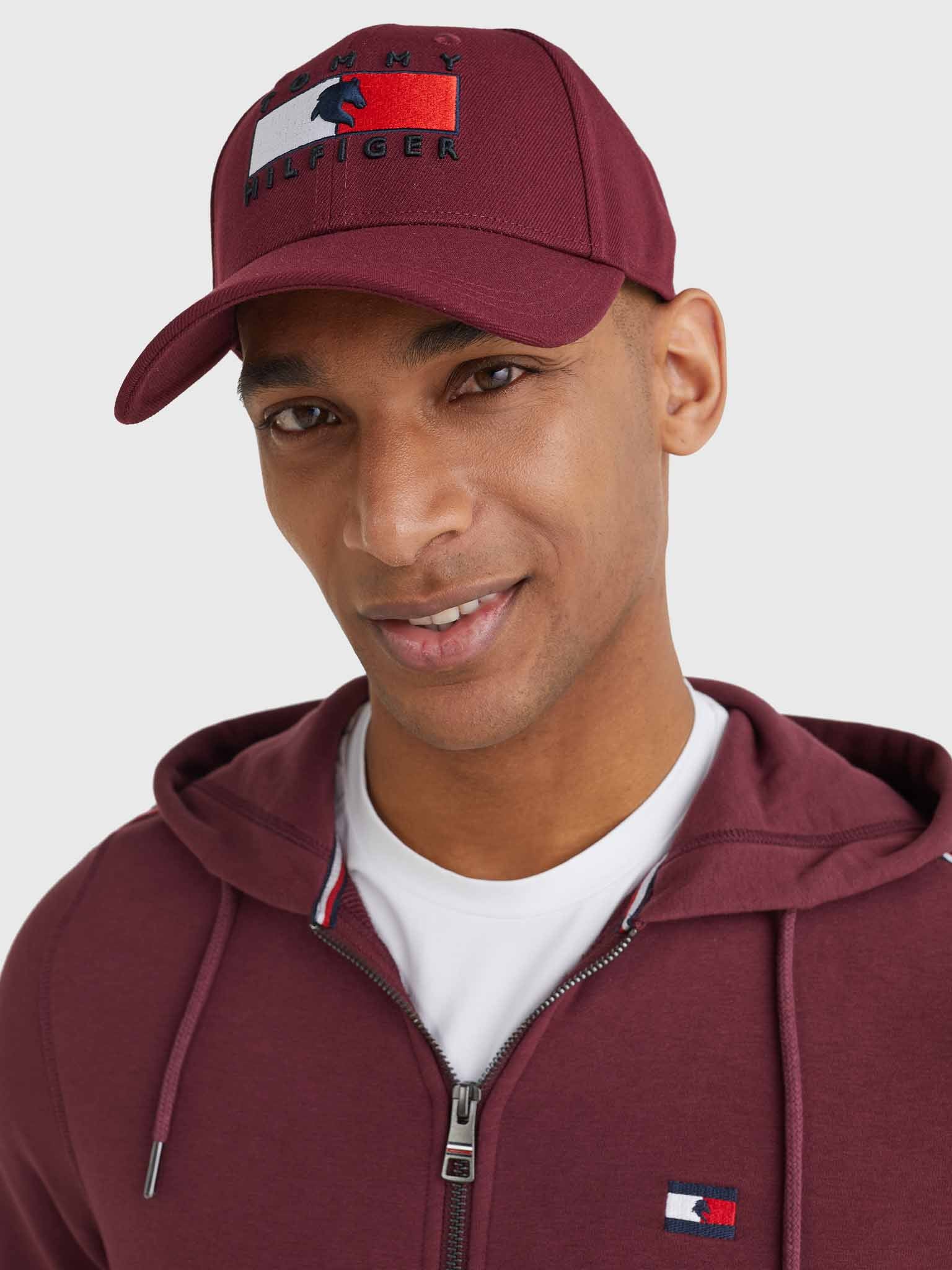 Casquette Unisexe, Rouge - Tommy Hilfiger Equestrian SS22 – Crin d