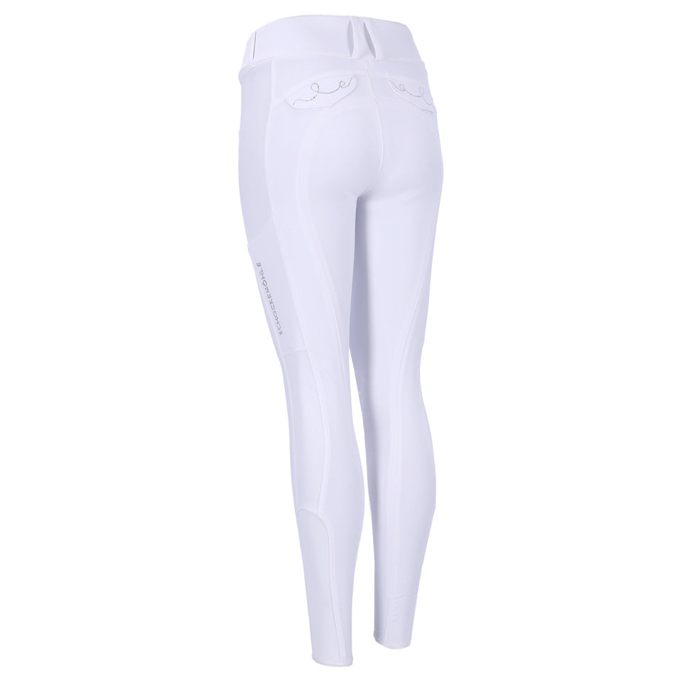 Pantalon Darleen, genoux grip, blanc - Schockemohle