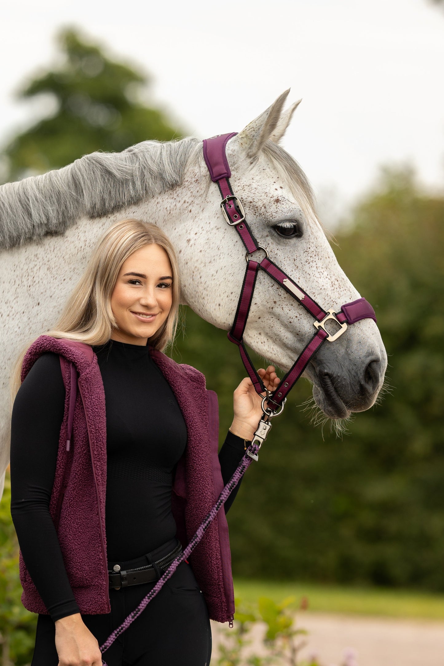 Licol Caval Softshell, dusty violet- Cavallo AW 24