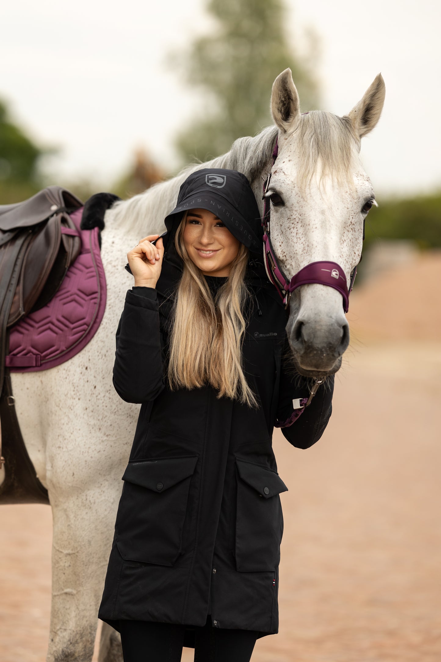 Licol Caval Softshell, dusty violet- Cavallo AW 24