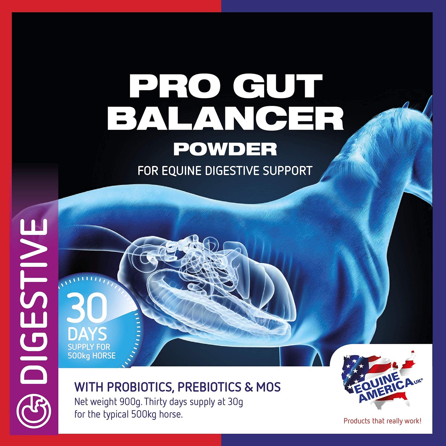 Pro Gut Balancer, prébiotoques & probiotiques, 450gr - Equine America