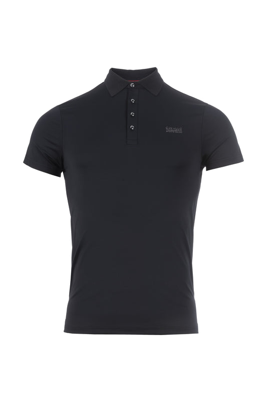 Caval Functional Polo hommes, black - Cavallo SS24