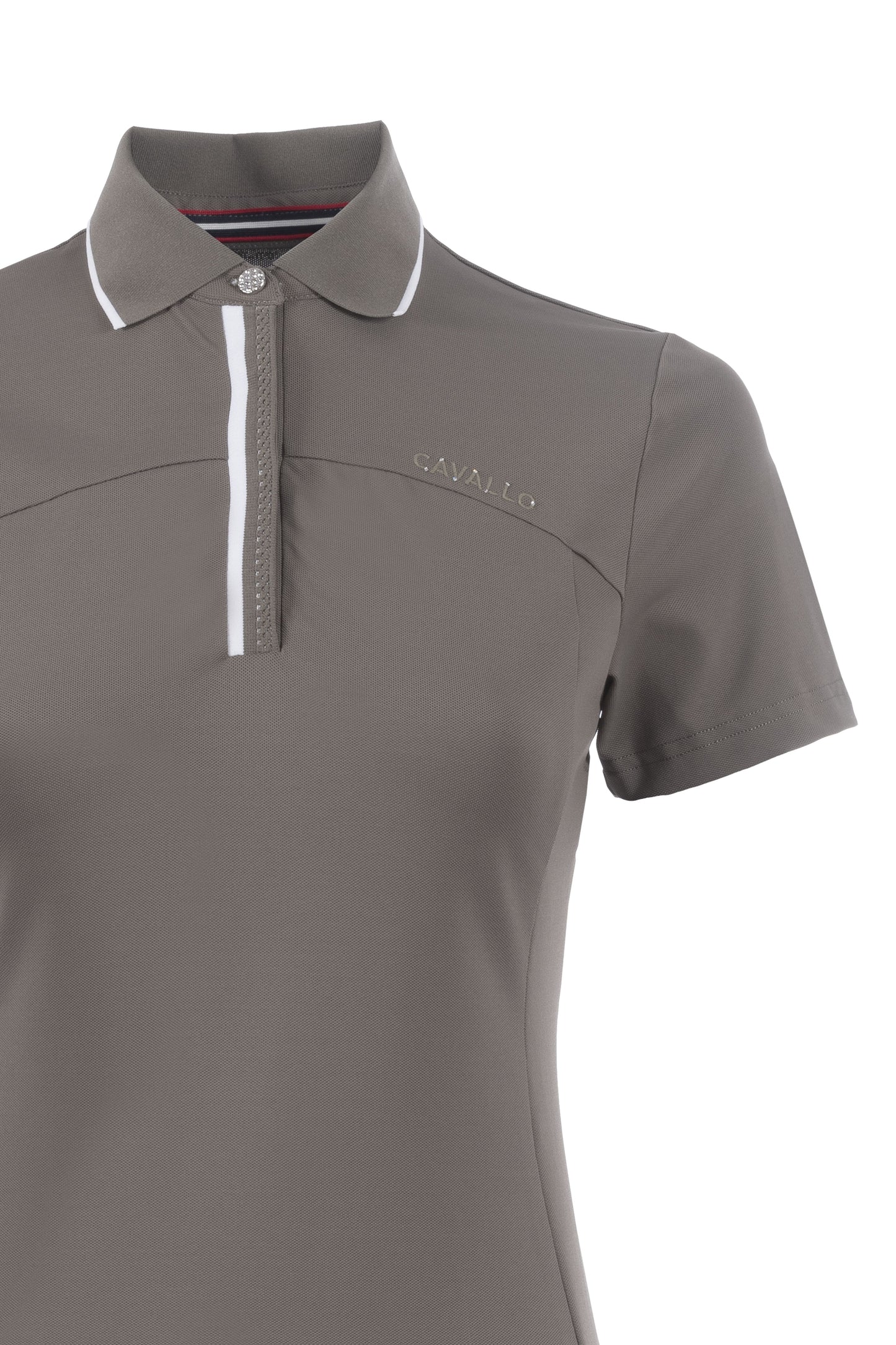 Caval Pique polo, Sepia olive - Cavallo SS24