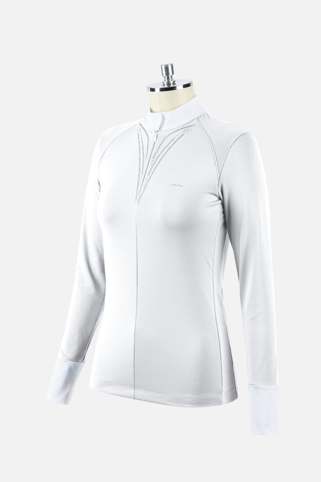 Polo de concours manche longues Backup, Blanc - Animo FW 24