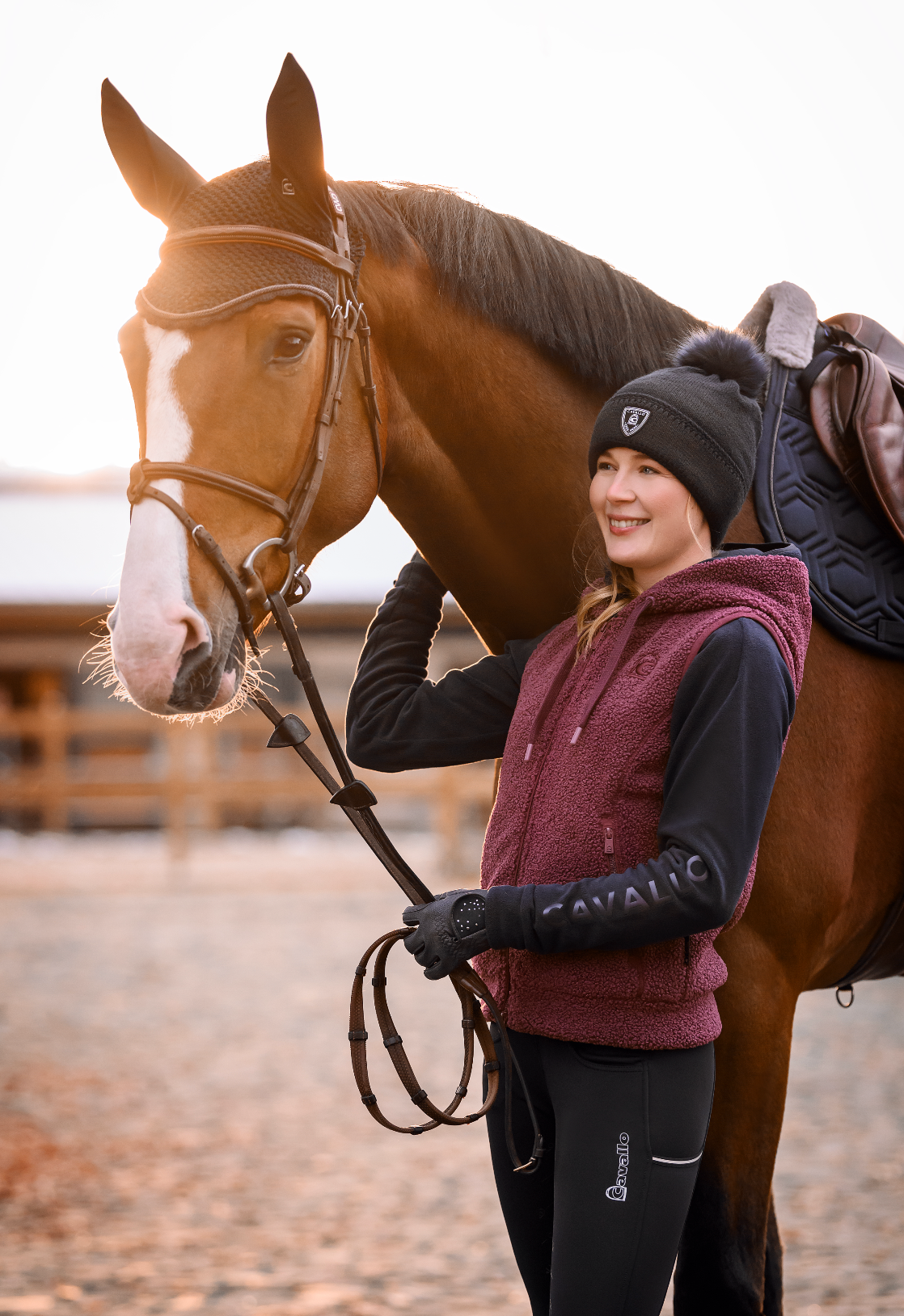 Gilet sans manches Cavalmeg, Dusty violet - Cavallo AW 24