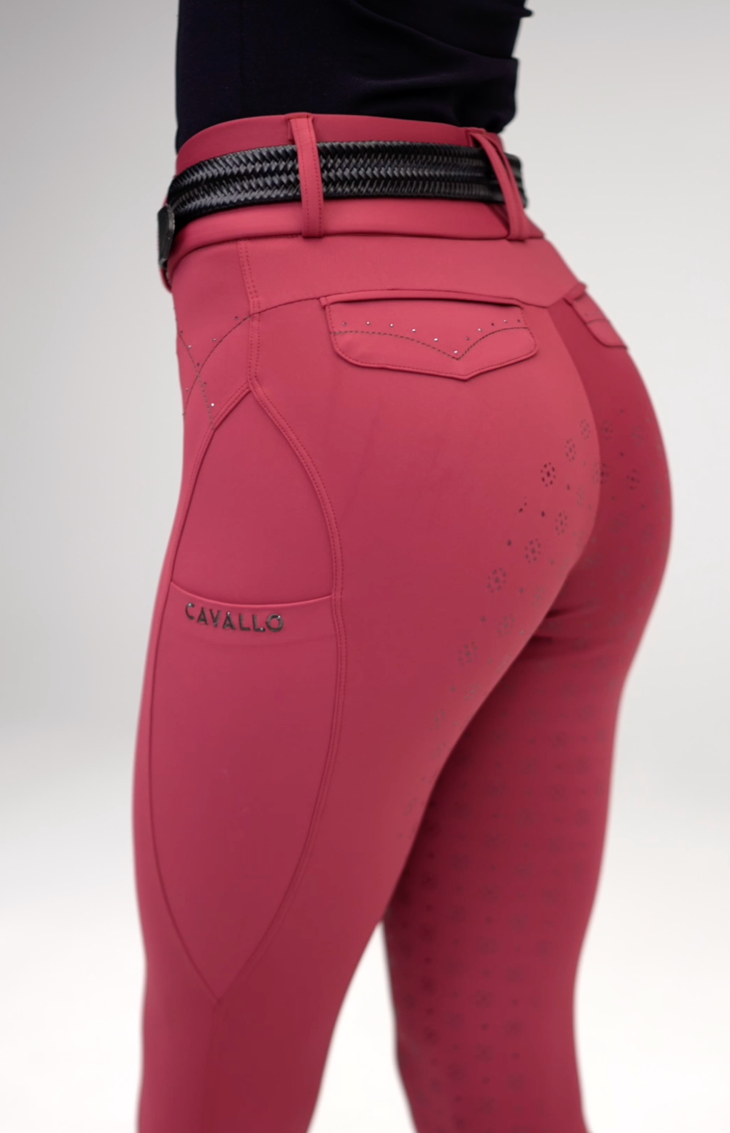 Pantalon Candera Grip mobile, Dark red - Cavallo AH 2023