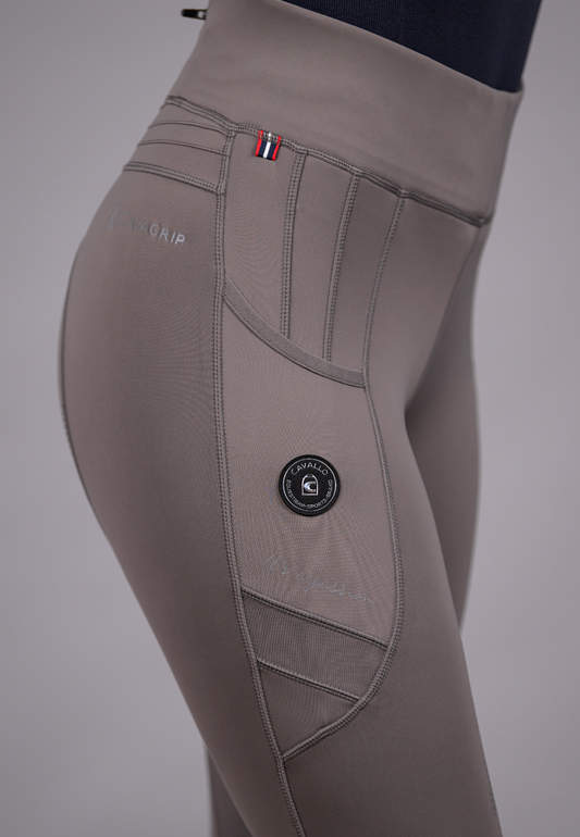 Legging Cavallin Grip RL, Mud taupe - Cavallo Spring / Summer 25