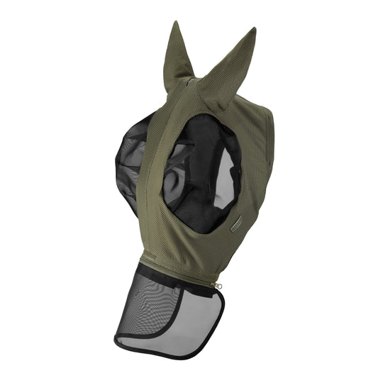 Fly mask Dynair Pro detach, Dusty olive - Eskadron Classic Sports 25