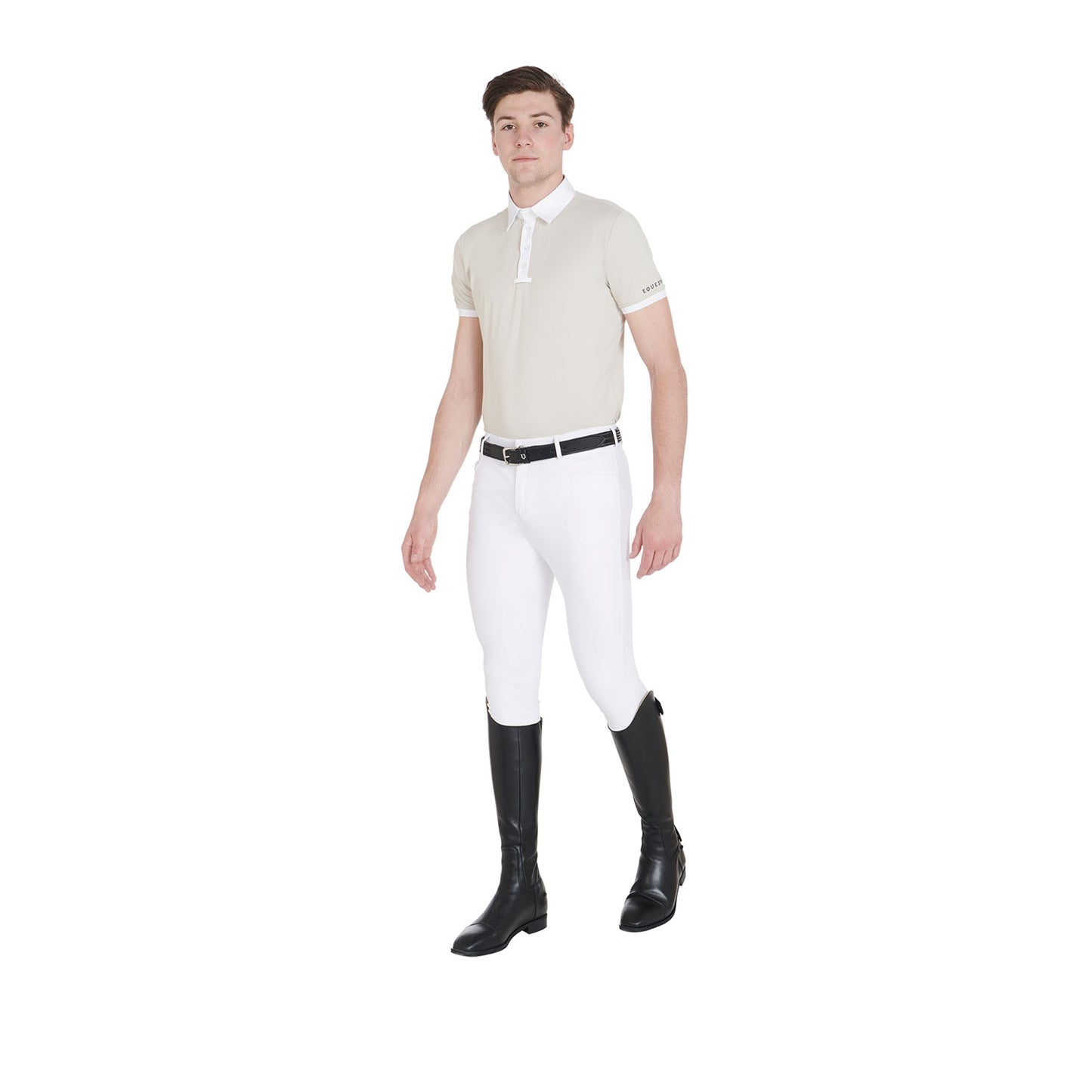 Pantalon hommes full grip, Blanc - Equestro