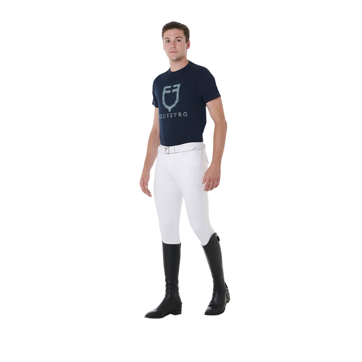 Pantalon Aria hommes full grip, Blanc - Equestro