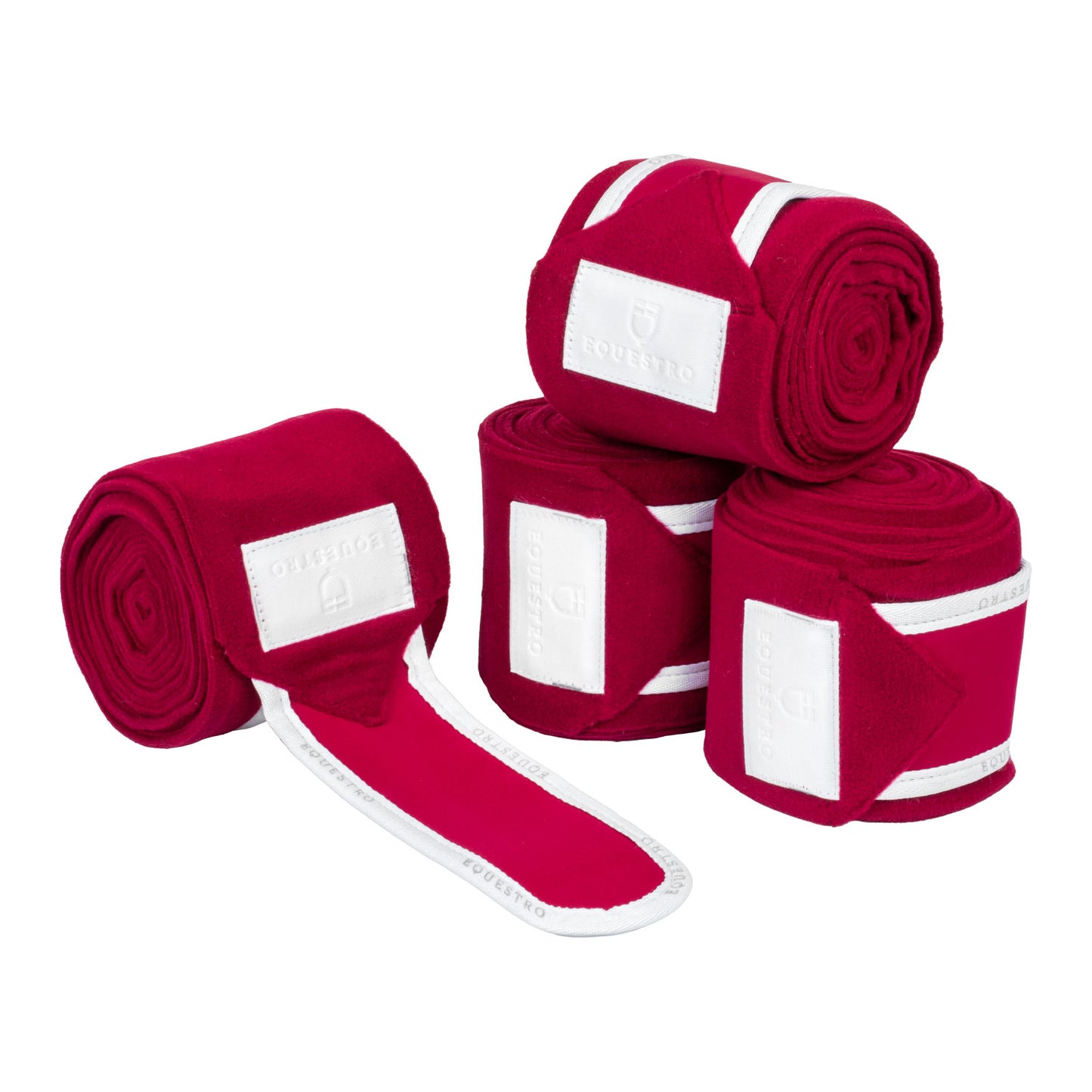 Bandes de polo, Wine / White - Equestro FW 24