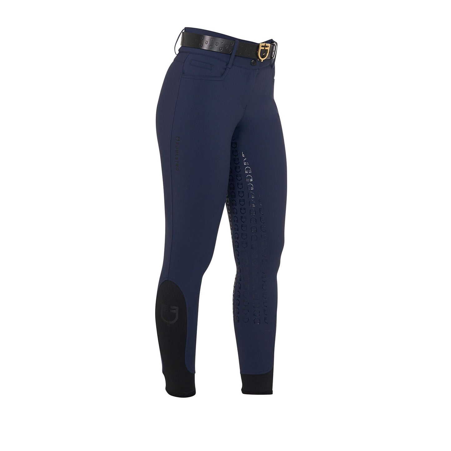 Pantalon taille haute full grip, Navy - Equestro