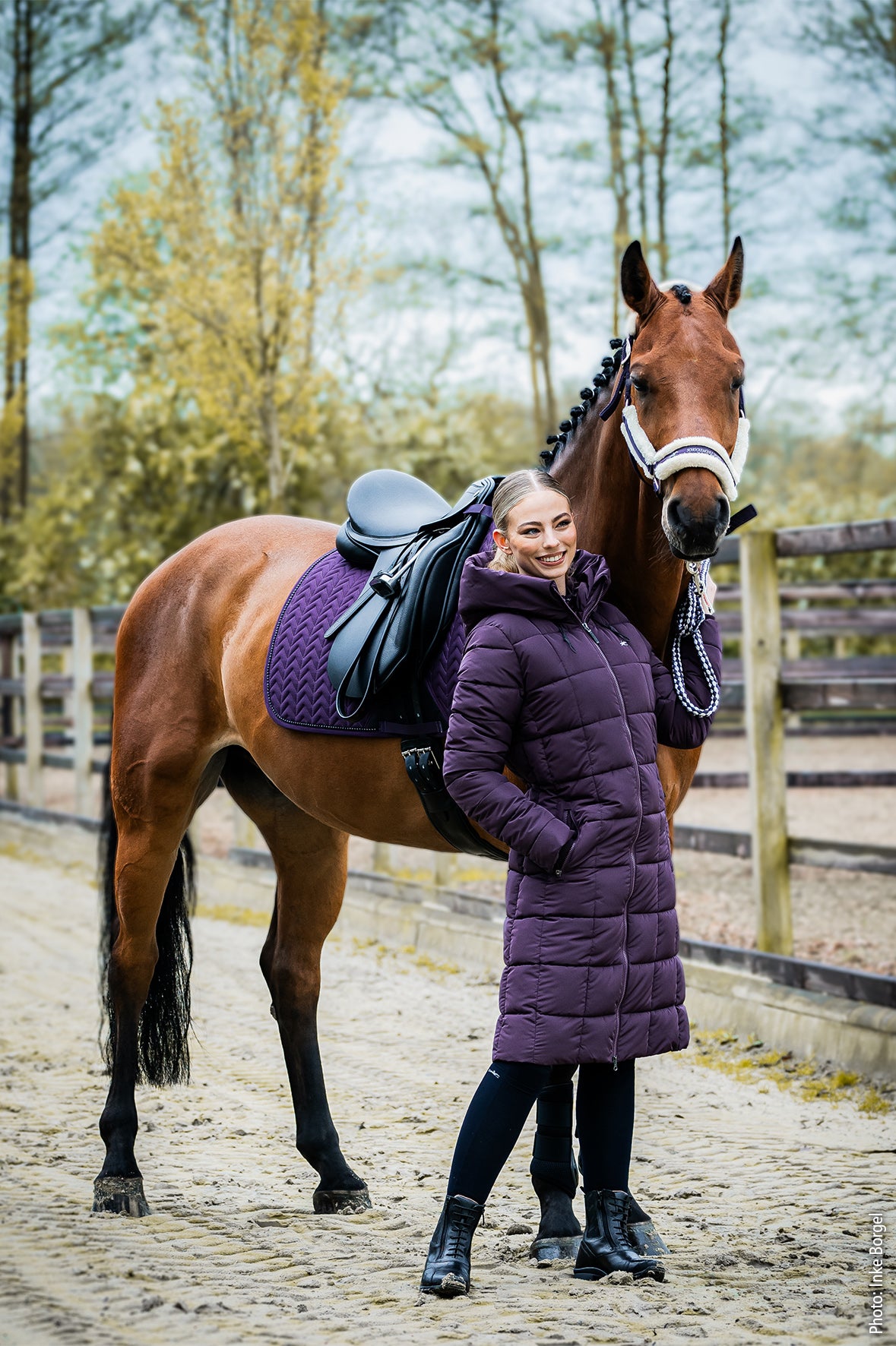 Manteau long SPKyra Style, Deep mauve - Schockemöhle AW 24