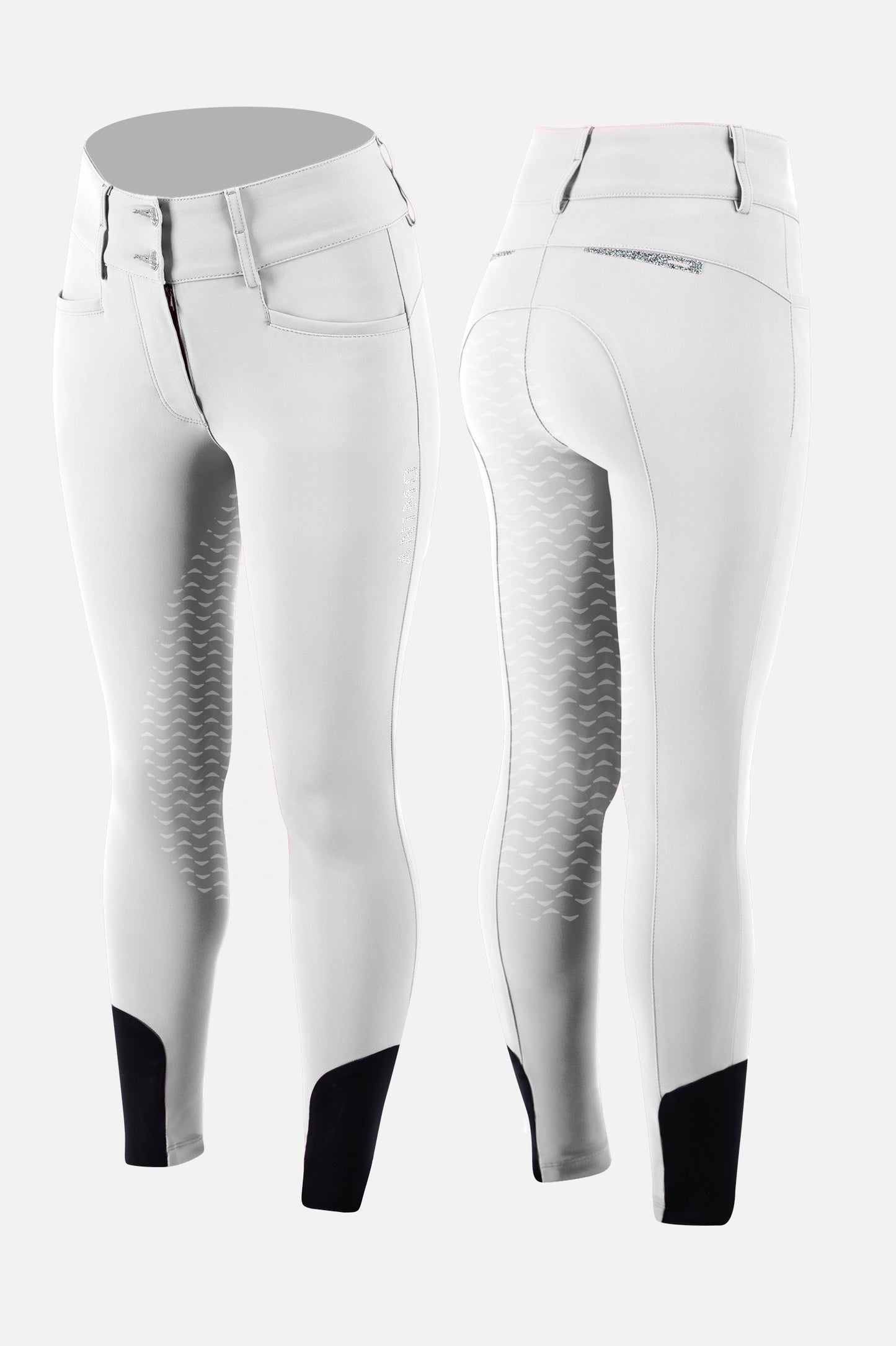 Pantalon Nathan, Full grip, Blanc - Animo