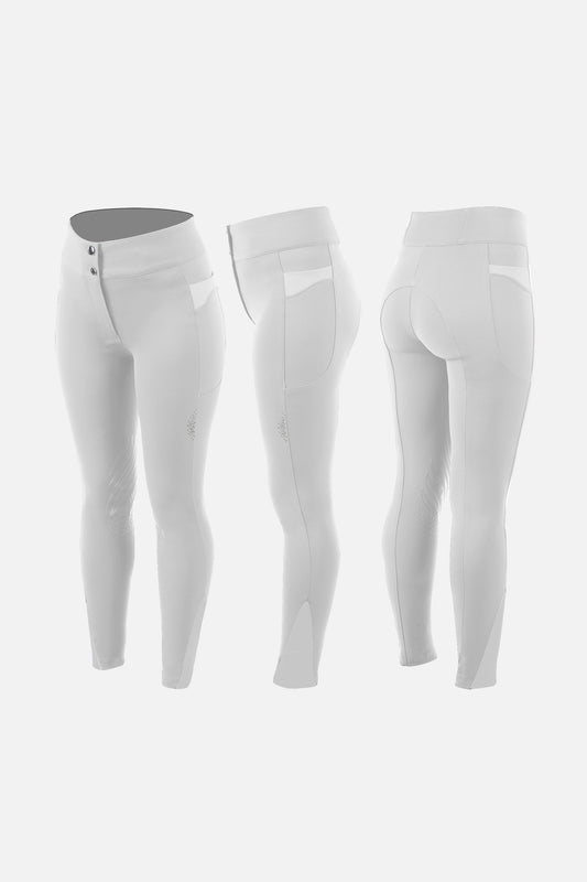 Pantalon Nicky, genoux grip, Blanc - Animo FW 24