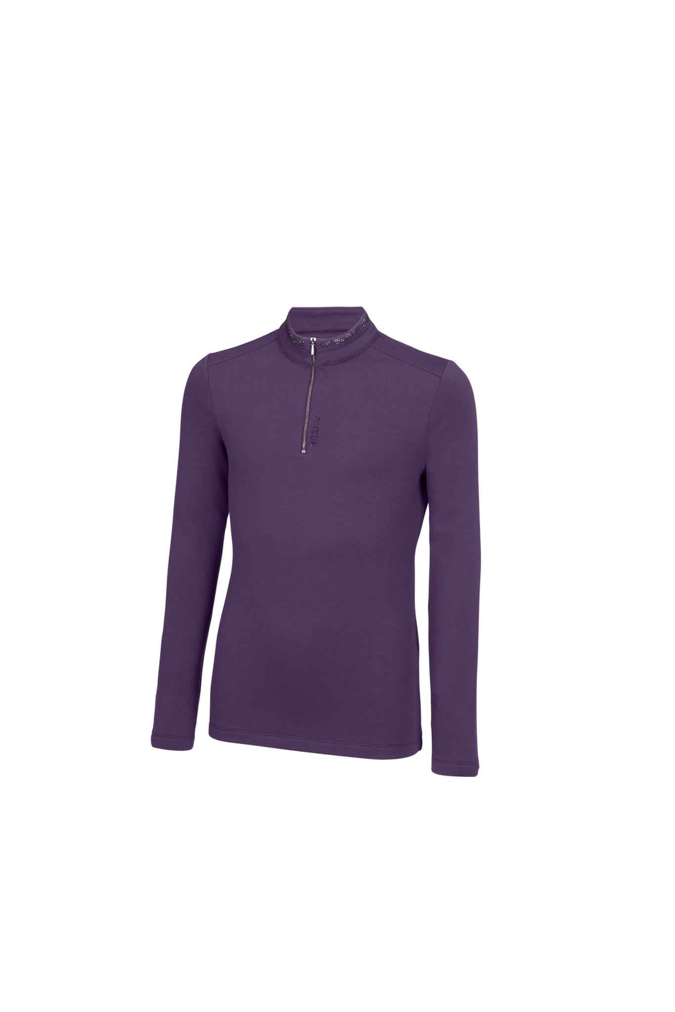 Haut zip Shirt sports, Blueberry - Pikeur AH 2023