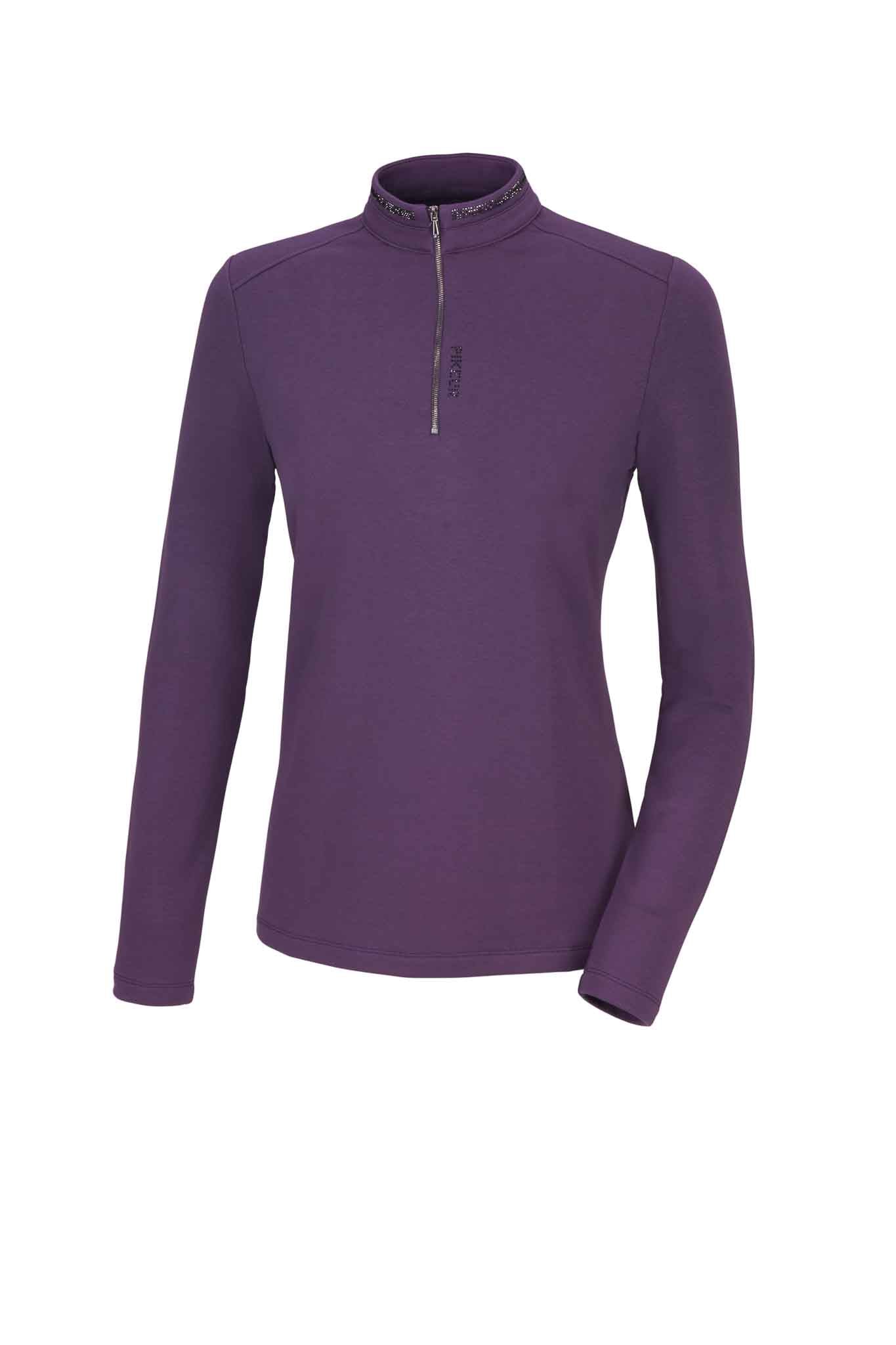 Haut zip Shirt sports, Blueberry - Pikeur AH 2023