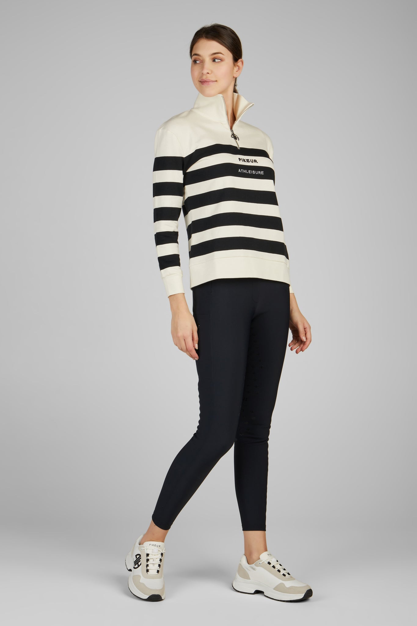 Sweater Athleisure, Off white / Black - Pikeur AW 24