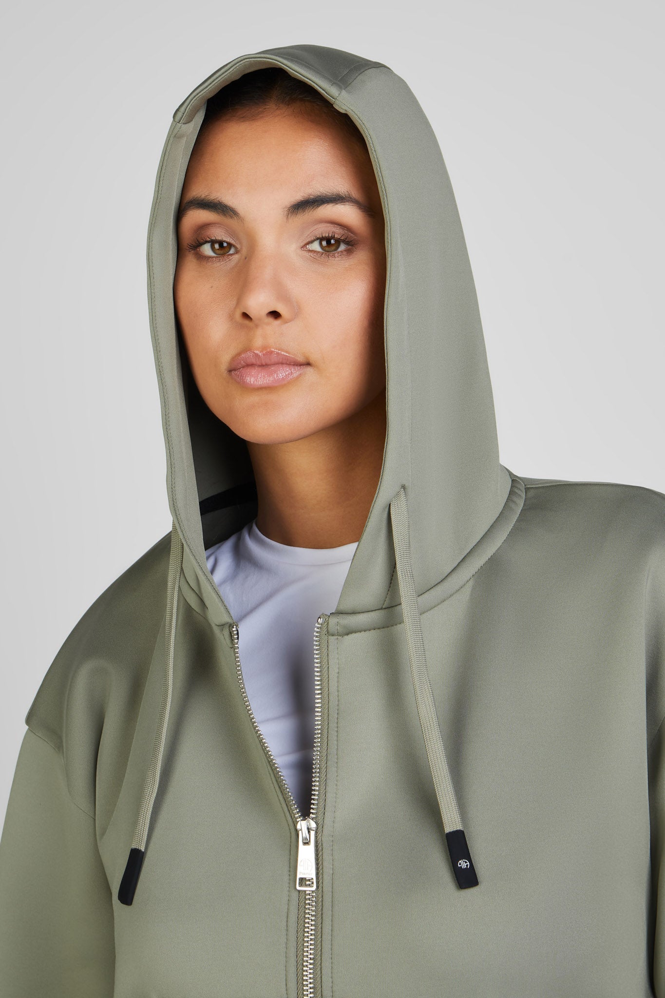 Hoody zip Athleisure, Light Moos - Pikeur Spring/Summer 25