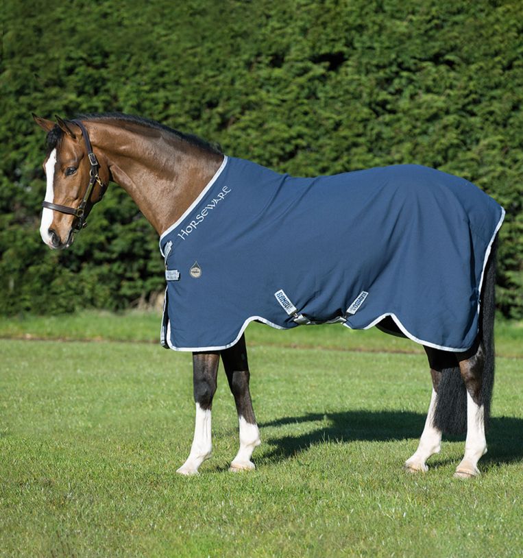 Chemise Rambo Hélix Stable Sheet, Navy - Horseware