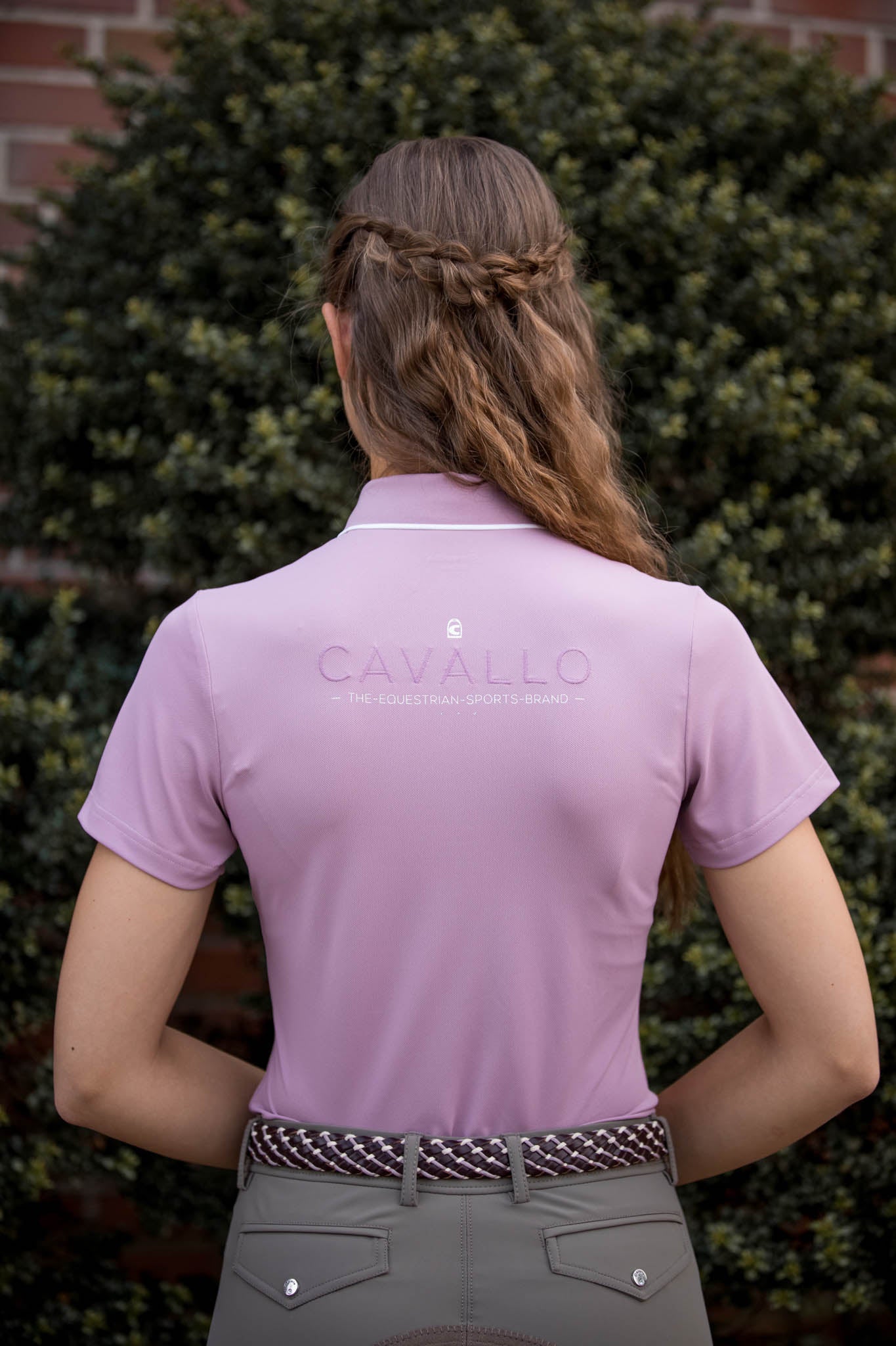 Caval Pique polo, Dusty rose - Cavallo SS24