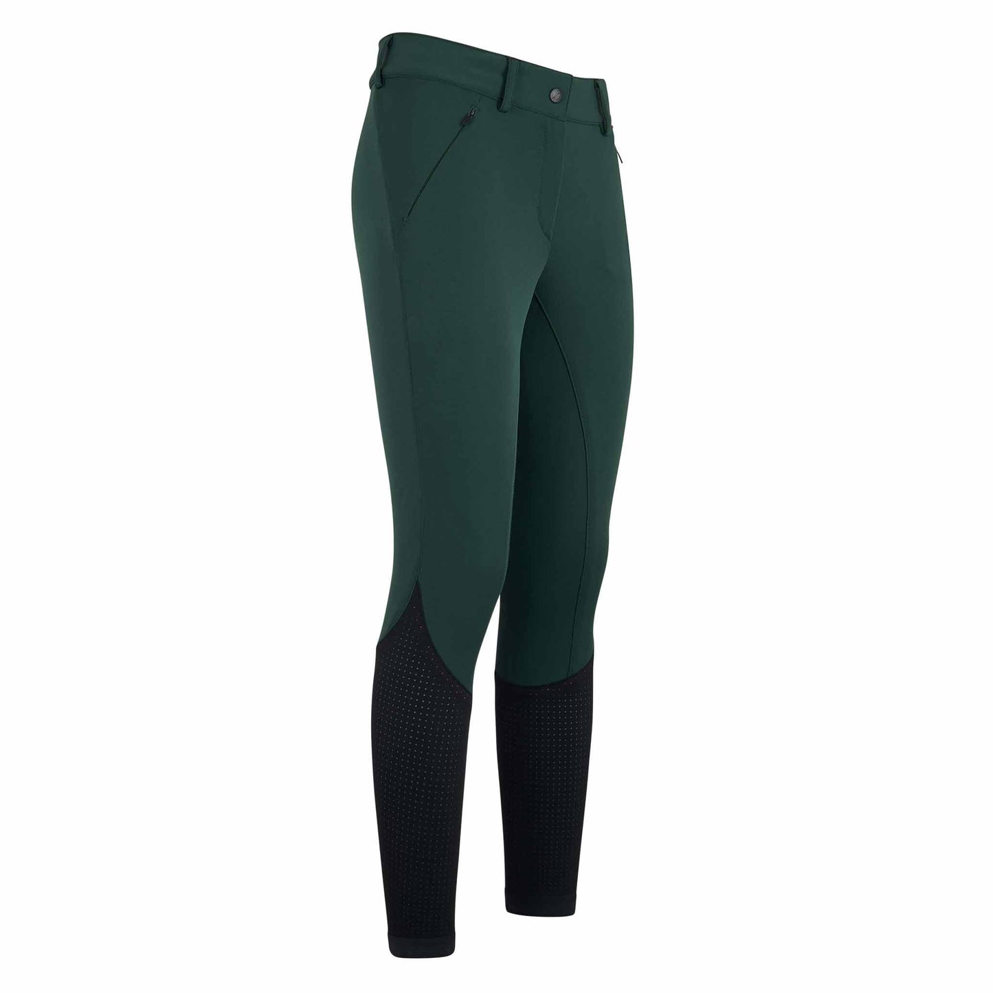 Airflow 2.0 women's riding breeches, FullGrip Green - Eurostar