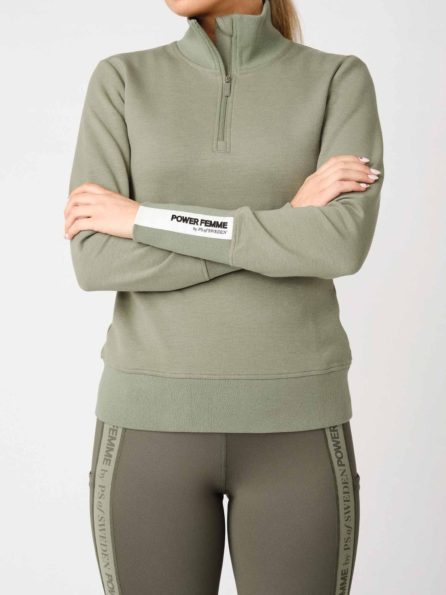 Sweat Meya, Khaki Green - Ps of Sweden Fall 202